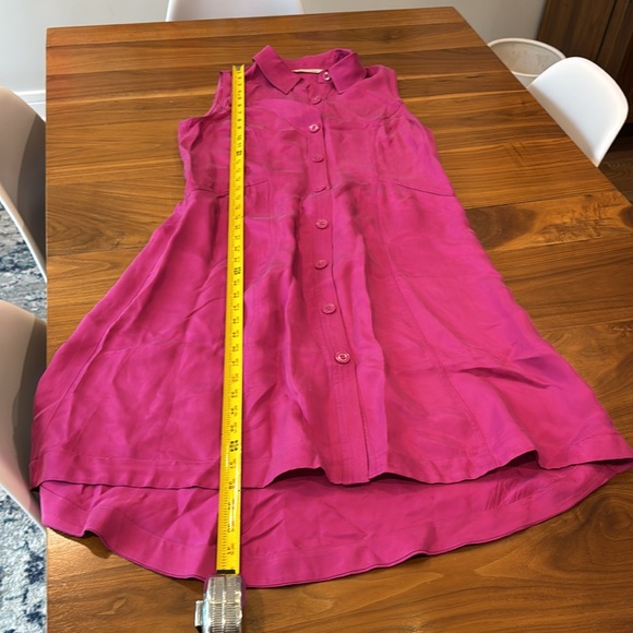 Soft Surroundings Sleeveless Pink Button-Up Dress - Picture 9 of 9